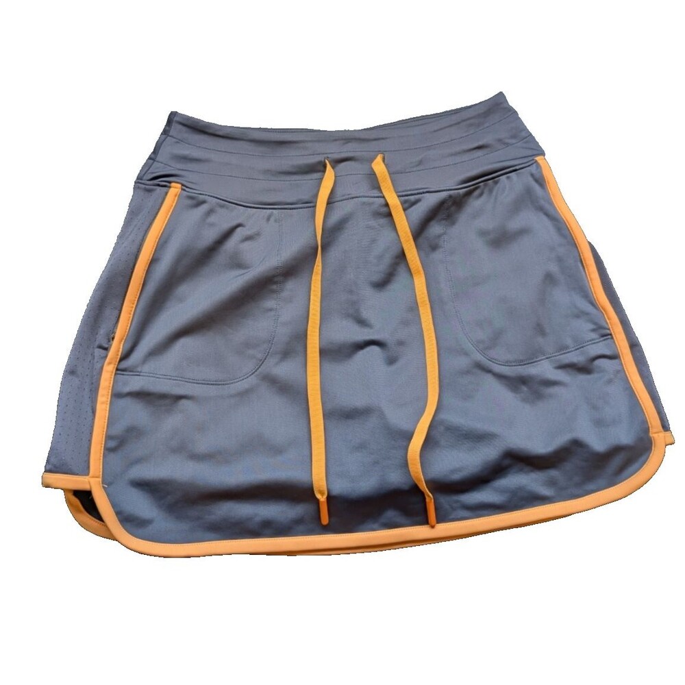 Love & Sports Women's Skort Zip Pockets Drawstring Athletic Size Small